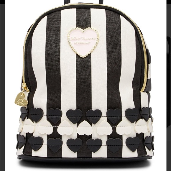 Betsey Johnson Handbags - Heart Appliqué Backpack